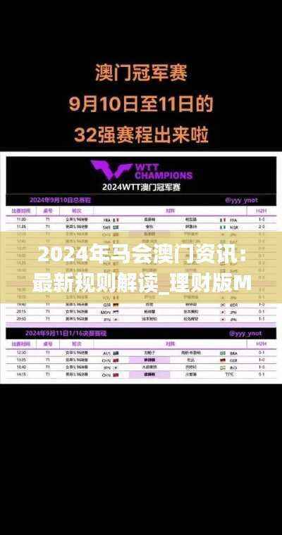 2024年马会澳门资讯:最新规则解读_理财版MJA69.2
