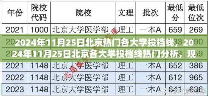 2024年11月25日北京各大学投档线热门分析,观点阐述与探讨