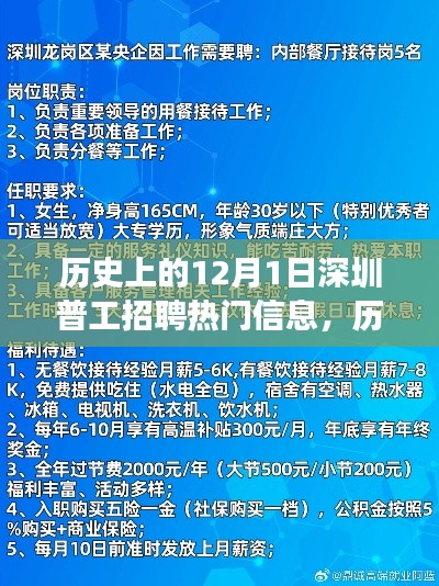 历史上的十二月一日深圳普工招聘热潮深度解读与热门信息回顾