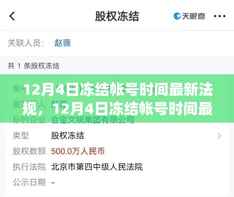 关于12月4日冻结账号时间的最新法规解读与评测,全面梳理与深度分析