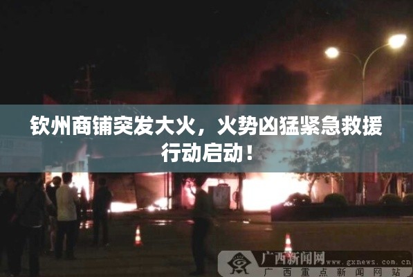 钦州商铺突发大火,火势凶猛紧急救援行动启动!