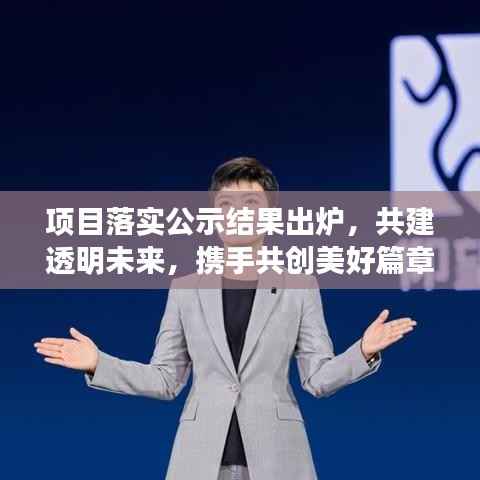 项目落实公示结果出炉，共建透明未来，携手共创美好篇章