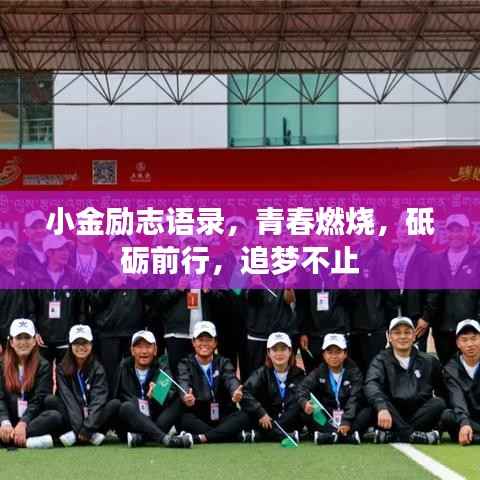 小金励志语录,青春燃烧,砥砺前行,追梦不止