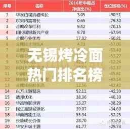 无锡烤冷面热门排名榜大揭秘,最新排名榜单出炉!