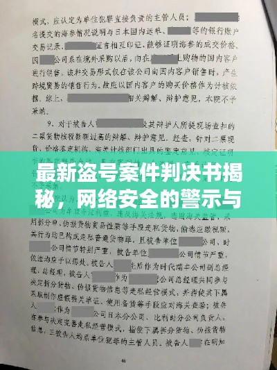 最新盗号案件判决书揭秘,网络安全的警示与启示