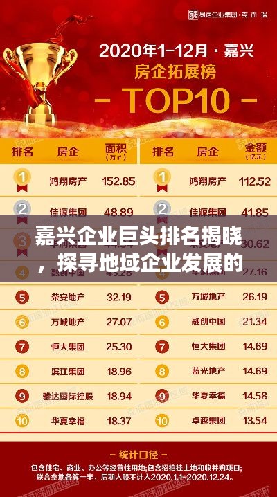 嘉兴企业巨头排名揭晓,探寻地域企业发展的领军者